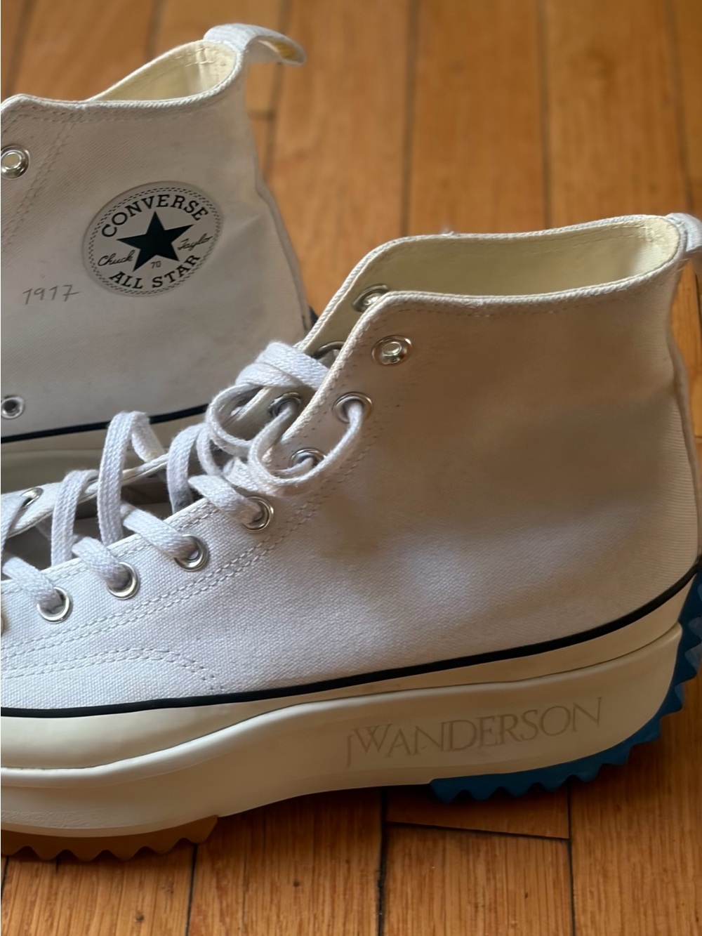 JW Anderson Converse Run Star Hike Hi Top White/Blue size 10 M/ 11.5 W